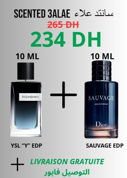 PACK "Y SAUVAGE" 2*10 ML