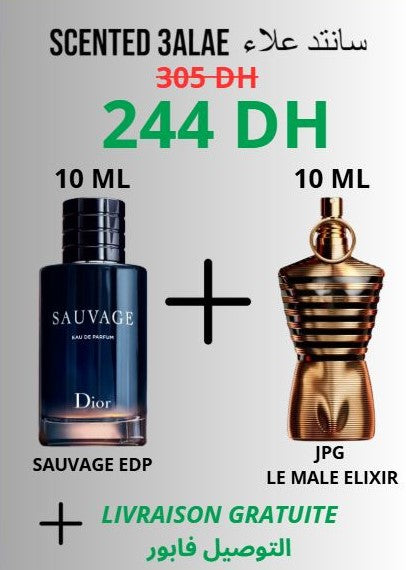 PACK "SAUVAGE LE MALE ELIXIR" 2*10 ML
