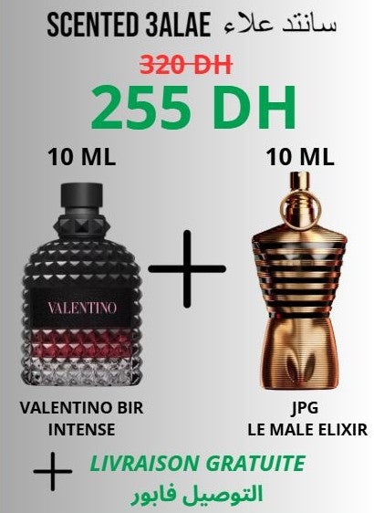 PACK "VALENTINO LE MALE ELIXIR" 2*10 ML